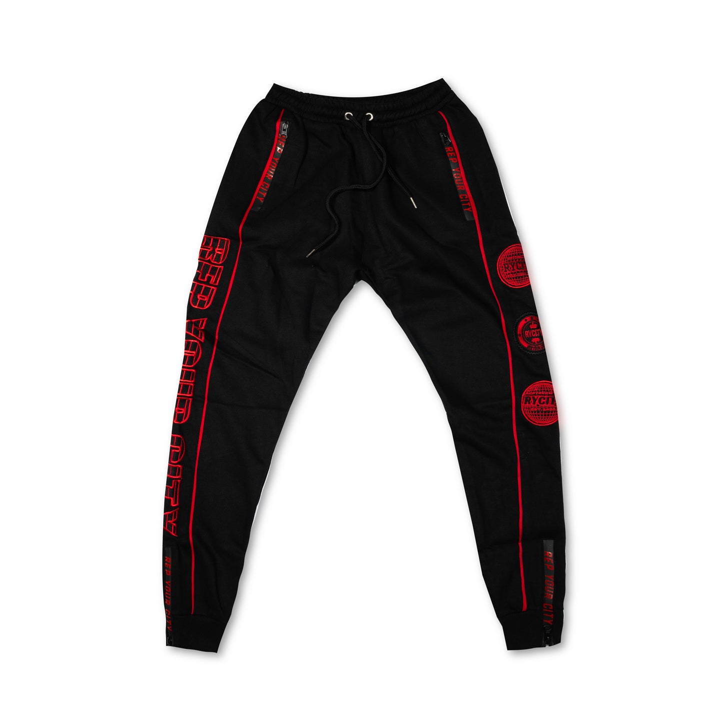 RYCITY RED AND BLACK TRACKSUIT