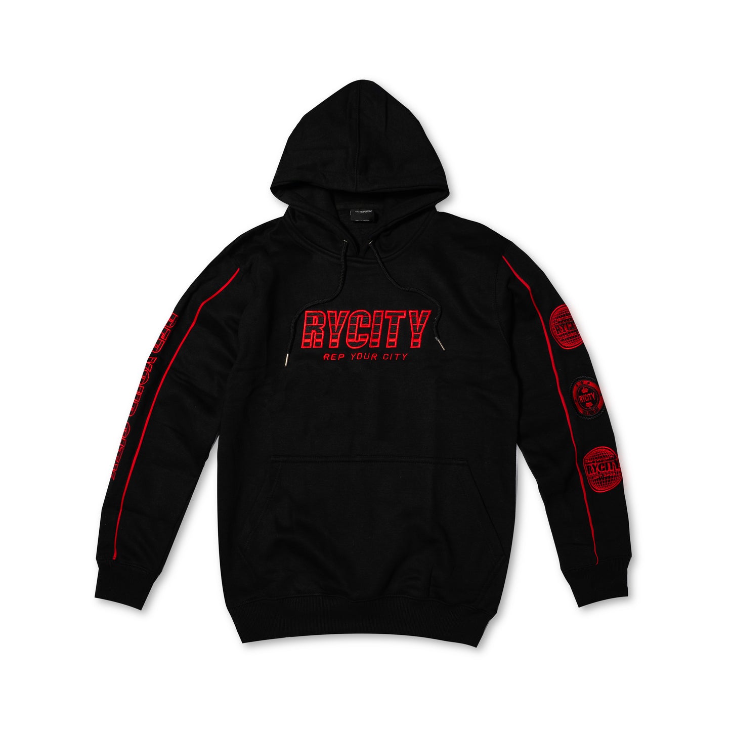 RYCITY RED AND BLACK TRACKSUIT