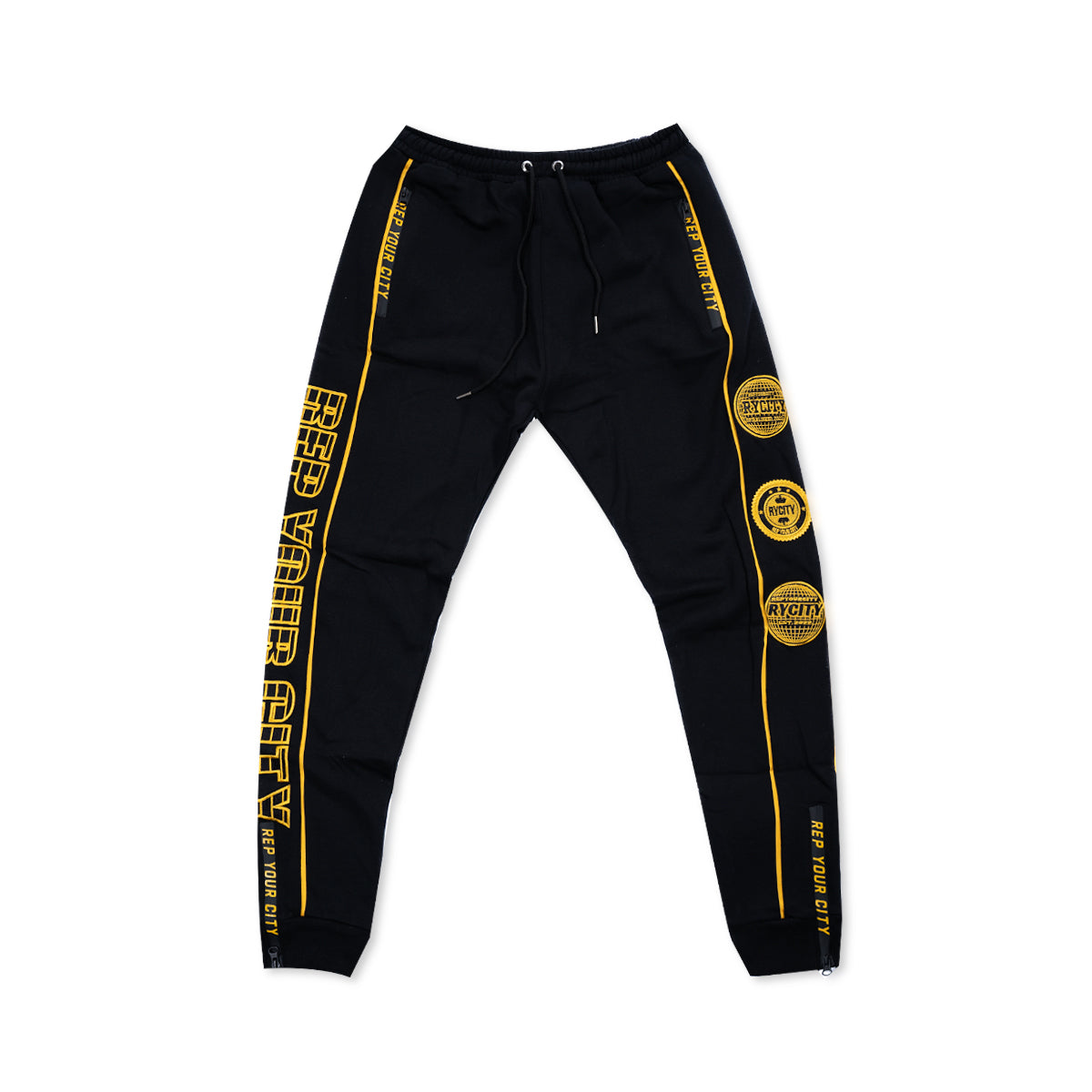 RYCITY BLACK AND GOLD TRACKSUIT
