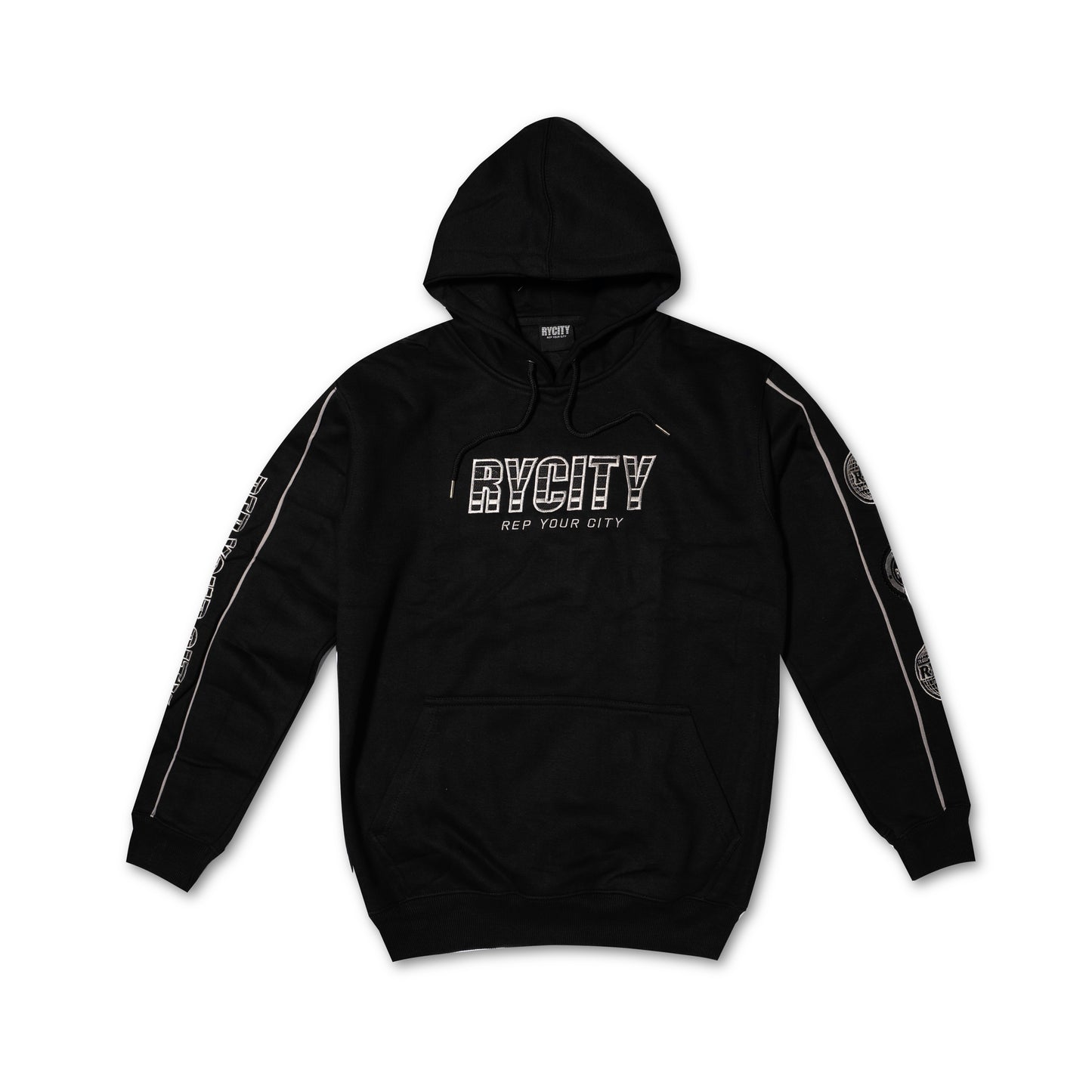 RYCITY BLACK AND SILVER TRACKSUIT